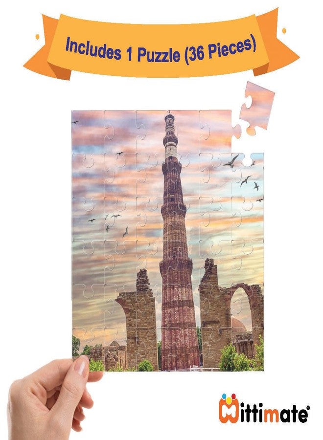 Mittimate Jigsaw Puzzle Combo Set of 3 - Famous Indian Monuments I 36 Pieces Cardboard Puzzle Game for Kids Age 4 to 6 Year I Birthday Gift for Children - Image 5